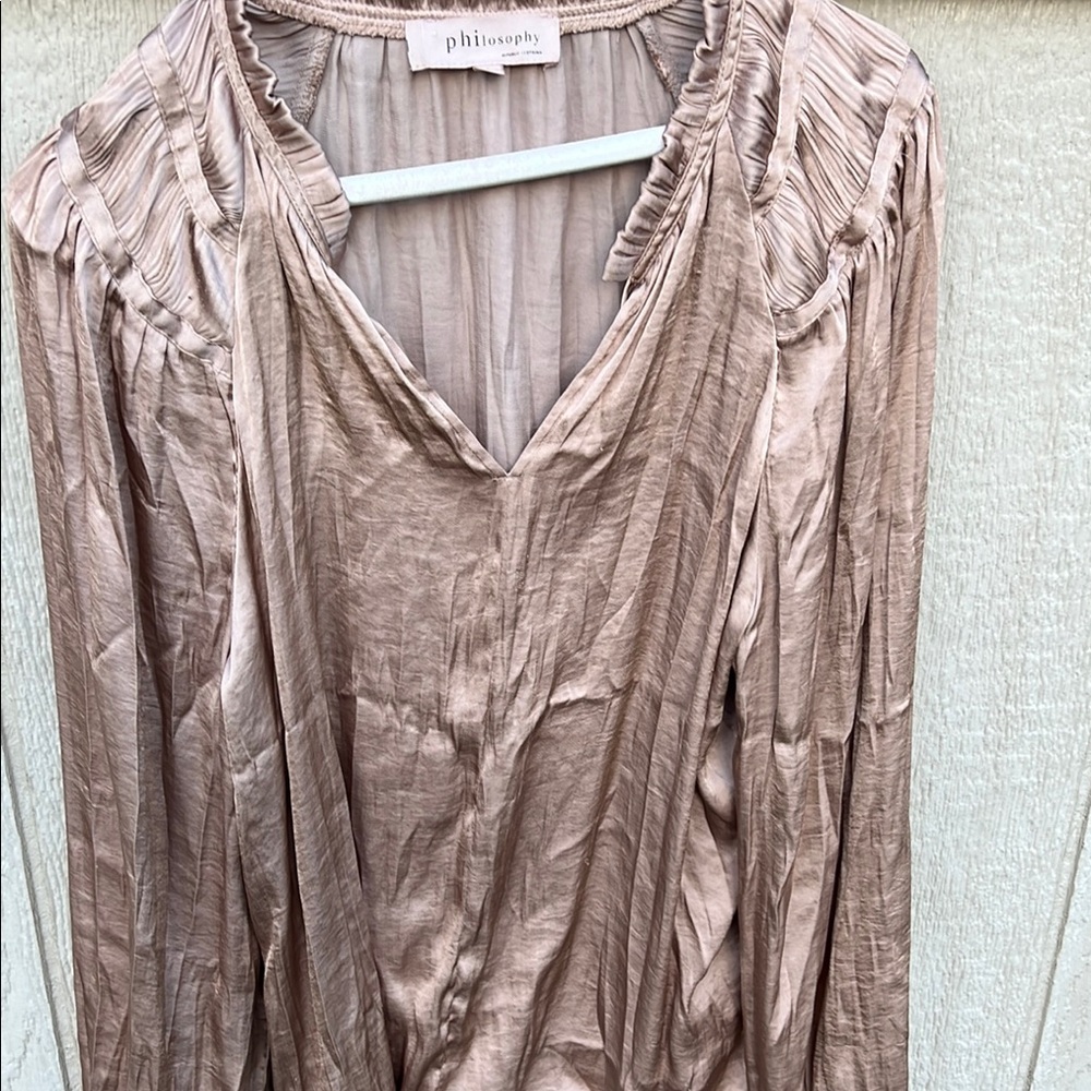Philosophy Blush Pink Blouse